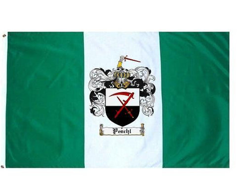 Peschl family crest coat of arms flag