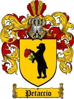 Petaccio coat of arms family crest download