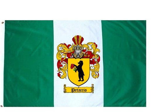 Petaccio family crest coat of arms flag