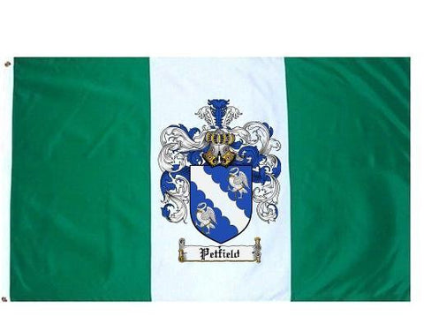 Petfield family crest coat of arms flag