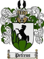 Petreus coat of arms family crest download