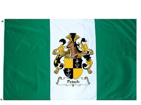 Petsch family crest coat of arms flag