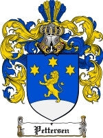 Pettersen coat of arms family crest download