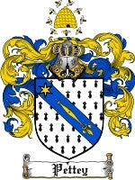 Pettey coat of arms family crest download