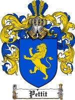 Pettit coat of arms family crest download