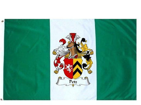 Petz family crest coat of arms flag