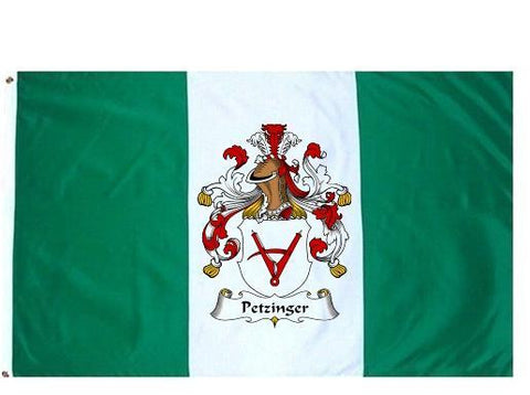 Petzinger family crest coat of arms flag