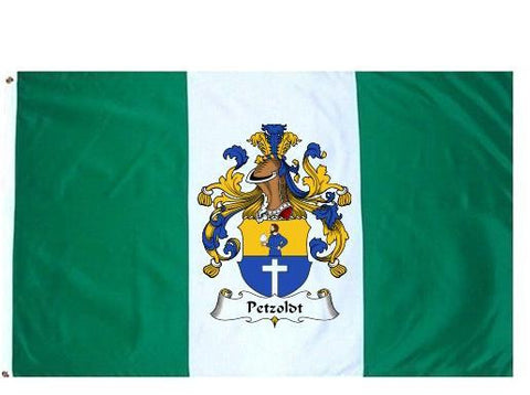 Petzoldt family crest coat of arms flag