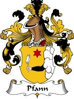 Pfann coat of arms family crest download