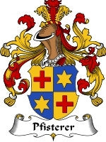 Pfisterer coat of arms family crest download