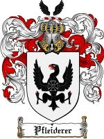Pfleiderer coat of arms family crest download