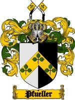 Pfueller coat of arms family crest download