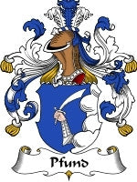 Pfund coat of arms family crest download