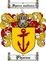 Pharne coat of arms family crest download