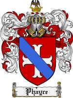 Phayre coat of arms family crest download