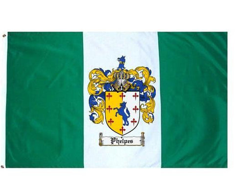 Phelpes family crest coat of arms flag