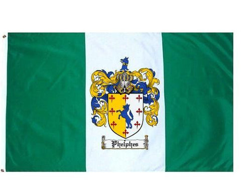 Phelphes family crest coat of arms flag