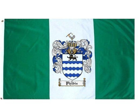 Philbin family crest coat of arms flag