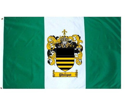 Philipot family crest coat of arms flag