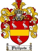Phillpots coat of arms family crest download