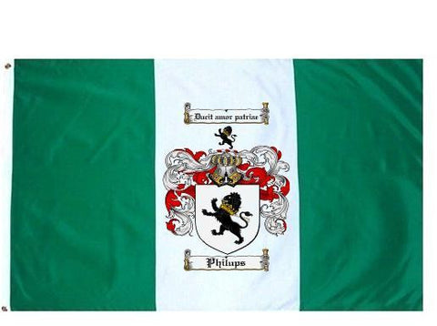Philups family crest coat of arms flag