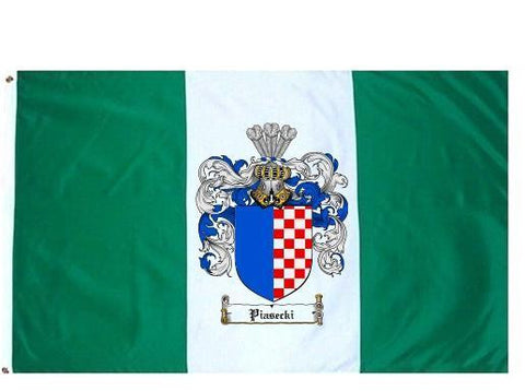Piasecki family crest coat of arms flag