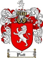Piatt coat of arms family crest download
