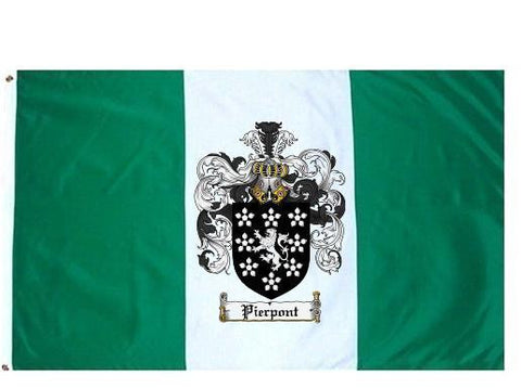 Pierpont family crest coat of arms flag