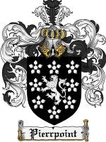 Pierrpoint coat of arms family crest download