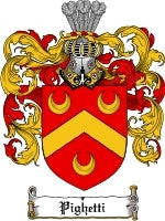 Pighetti coat of arms family crest download