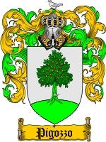 Pigozzo coat of arms family crest download