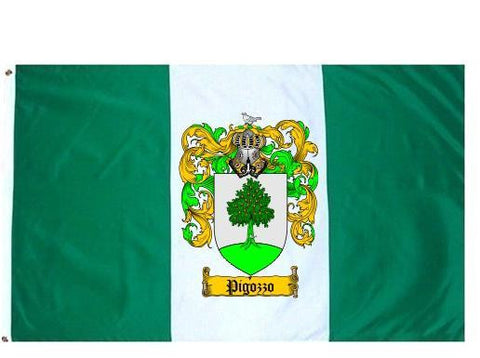 Pigozzo family crest coat of arms flag