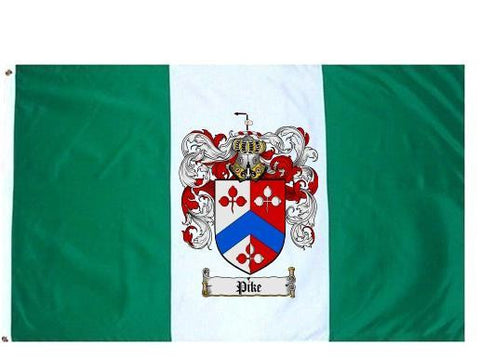 Pike family crest coat of arms flag