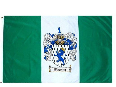 Pikering family crest coat of arms flag