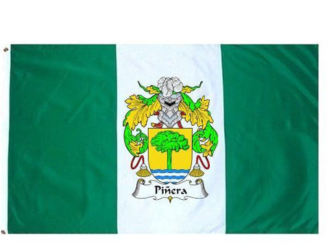 Pinera family crest coat of arms flag