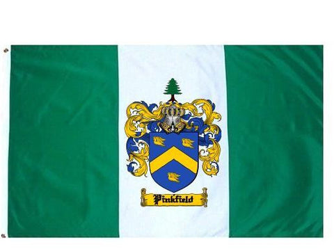 Pinkfield family crest coat of arms flag