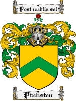 Pinksten coat of arms family crest download