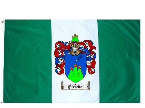 Pirrello family crest coat of arms flag