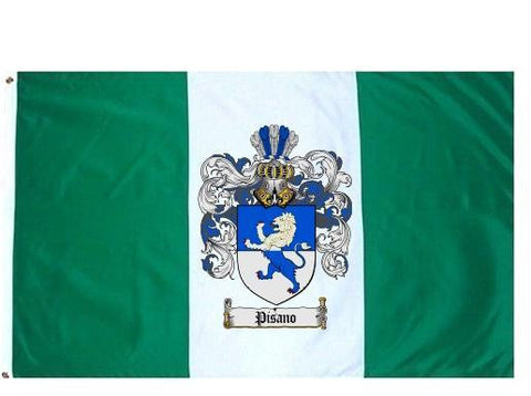 Pisano family crest coat of arms flag