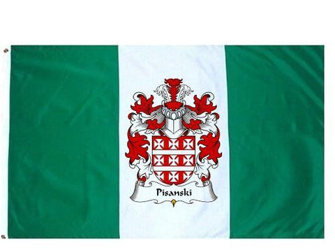 Pisanski family crest coat of arms flag