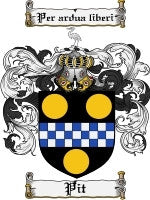 Pit coat of arms family crest download