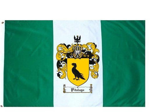 Pitaluga family crest coat of arms flag
