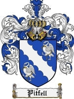 Pitfell coat of arms family crest download