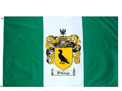 Pittaluga family crest coat of arms flag