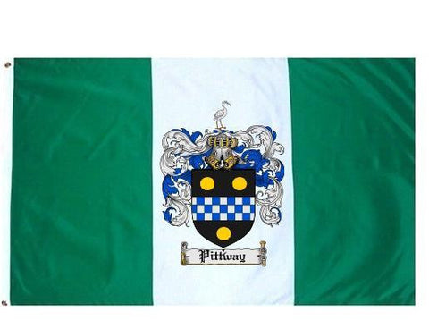 Pittway family crest coat of arms flag