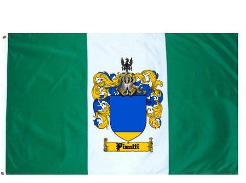 Pizutti family crest coat of arms flag