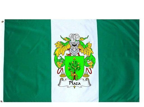 Plaza family crest coat of arms flag