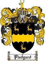 Pledgard coat of arms family crest download