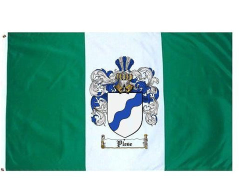 Plese family crest coat of arms flag