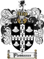 Plessance coat of arms family crest download